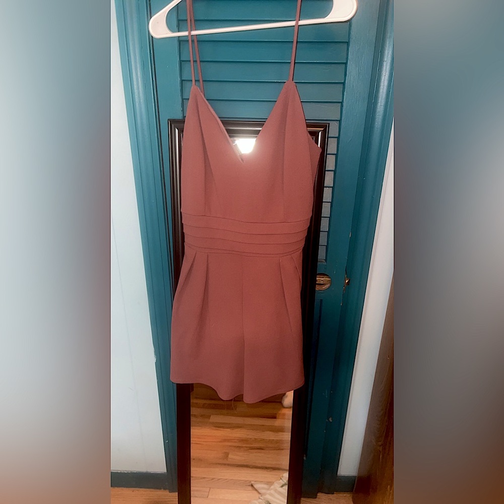 Dark mauve romper